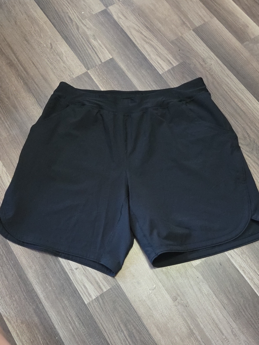Lands' End Black  Athletic Swim Shorts Size 18 W